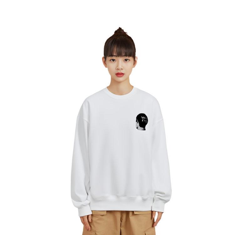 Purchase (W) アレキサンダー・ワン SS22 ホワイト グラフィック クルーネック テリークロススウェット UCC1221499-111