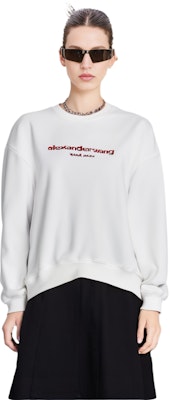 (W) 알렉산더 왕 SS22 화이트 로고 크루넥 롱슬리브 스웻셔츠 UCC3221536-100 Purchase (W) 알렉산더 왕 SS22 화이트 로고 크루넥 롱슬리브 스웻셔츠 UCC3221536-100