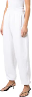 Purchase (W) Alexander Wang SS22 白色標誌印花鬆緊運動長褲 4CC3224348-100