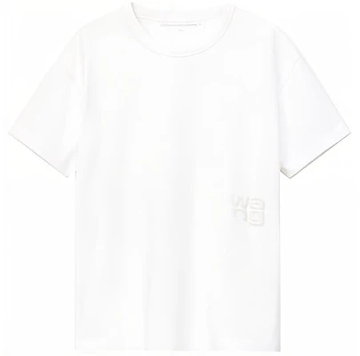 (W) Alexander Wang SS22 白色Logo印花泡棉圓領T恤. 4CC3211281-100 Buy (W) Alexander Wang SS22 白色Logo印花泡棉圓領T恤. 4CC3211281-100
