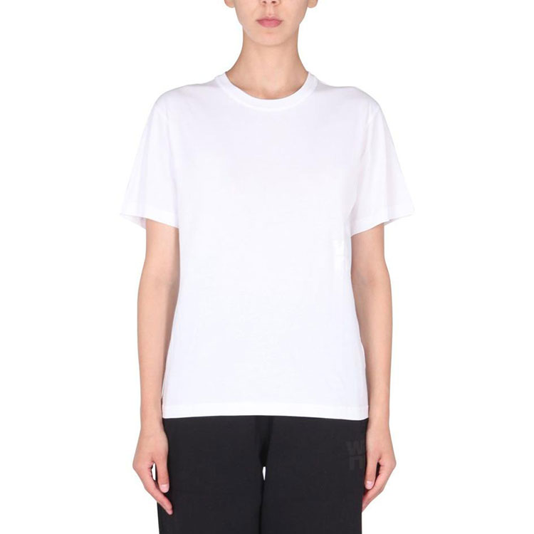 (Women) Alexander Wang SS22  White Logo Print Foam Crewneck T-Shirt. 4CC3211281-100 圖 3