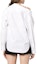 Shop (Women) Alexander Wang SS22 White Off-Shoulder Long Sleeve Shirt 4WC3221361-111