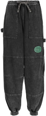 (W) Alexander Wang SS22 酸洗錐形工裝慢跑牛仔褲 黑色 UCC1224030-737 Order (W) Alexander Wang SS22 酸洗錐形工裝慢跑牛仔褲 黑色 UCC1224030-737