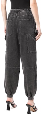 (W) Alexander Wang SS22 酸洗錐形工裝慢跑牛仔褲 黑色 UCC1224030-737 Purchase (W) Alexander Wang SS22 酸洗錐形工裝慢跑牛仔褲 黑色 UCC1224030-737