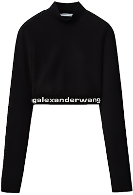 (W) 亚历山大王 SS22 黑色灯芯绒高领针织毛衣 4CC2201130-001 Buy (W) 亚历山大王 SS22 黑色灯芯绒高领针织毛衣 4CC2201130-001