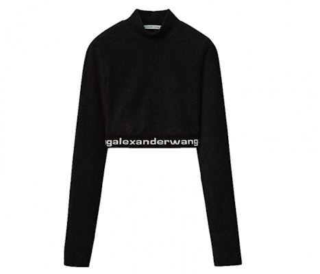 (W) 亚历山大王 SS22 黑色灯芯绒高领针织毛衣 4CC2201130-001 Order (W) 亚历山大王 SS22 黑色灯芯绒高领针织毛衣 4CC2201130-001
