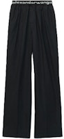 (Women) Alexander Wang SS22 Black Logo Elastic Waist Stretch Pants. 4WC1224129-001 (Women) Alexander Wang SS22 Black Logo Elastic Waist Stretch Pants. 4WC1224129-001