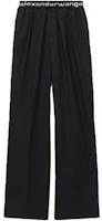 Order (W) Alexander Wang SS22 黑色Logo彈性腰帶修身長褲 4WC1224129-001