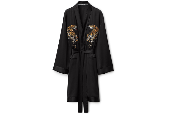 Order (W) Alexander Wang SS22 黑色絲質虎頭刺繡外套 1WC1221581-001