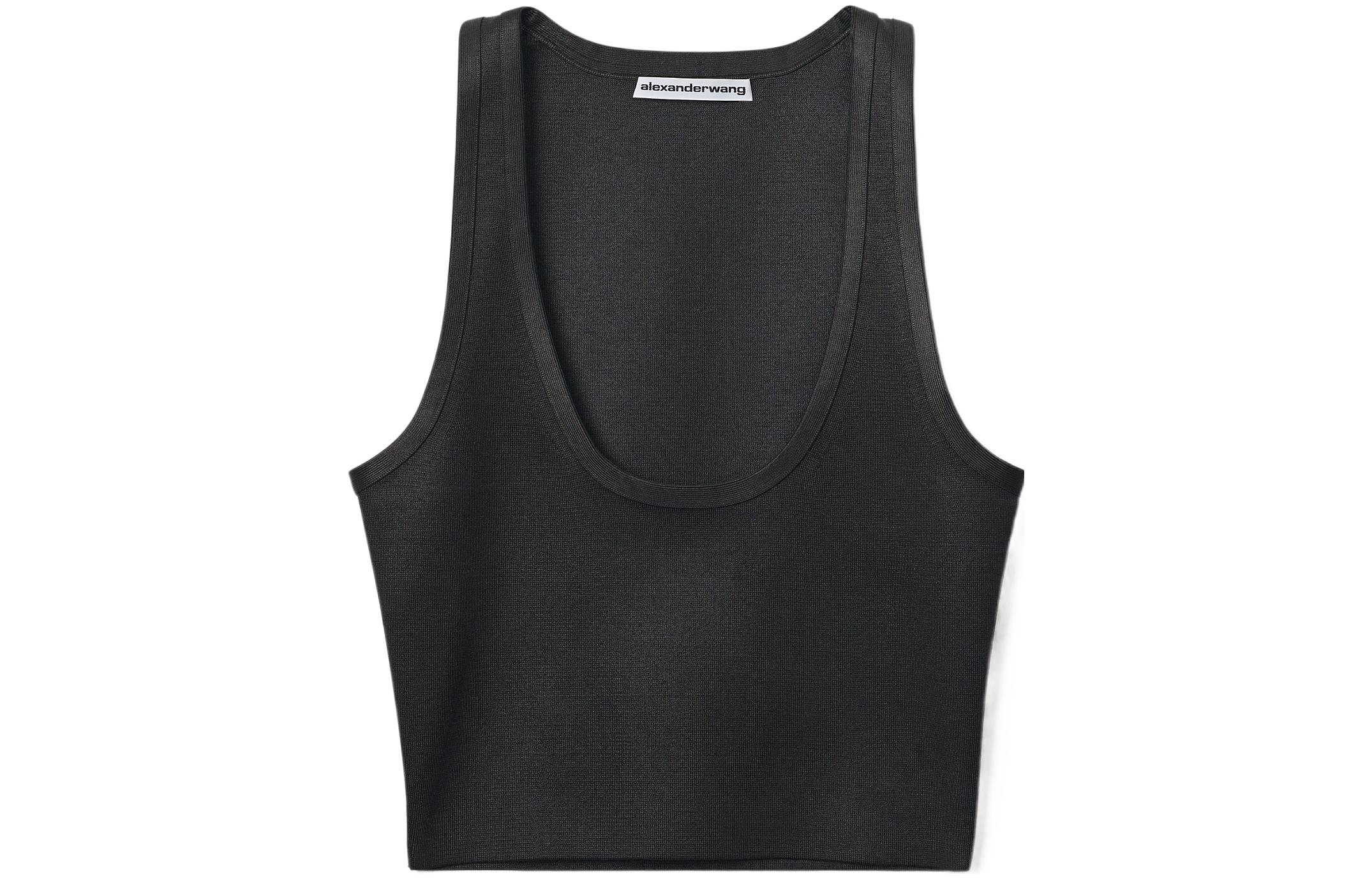 (Women) Alexander Wang SS22 Black Stretch Seam Sporty Tank Top 1KC2221031-001