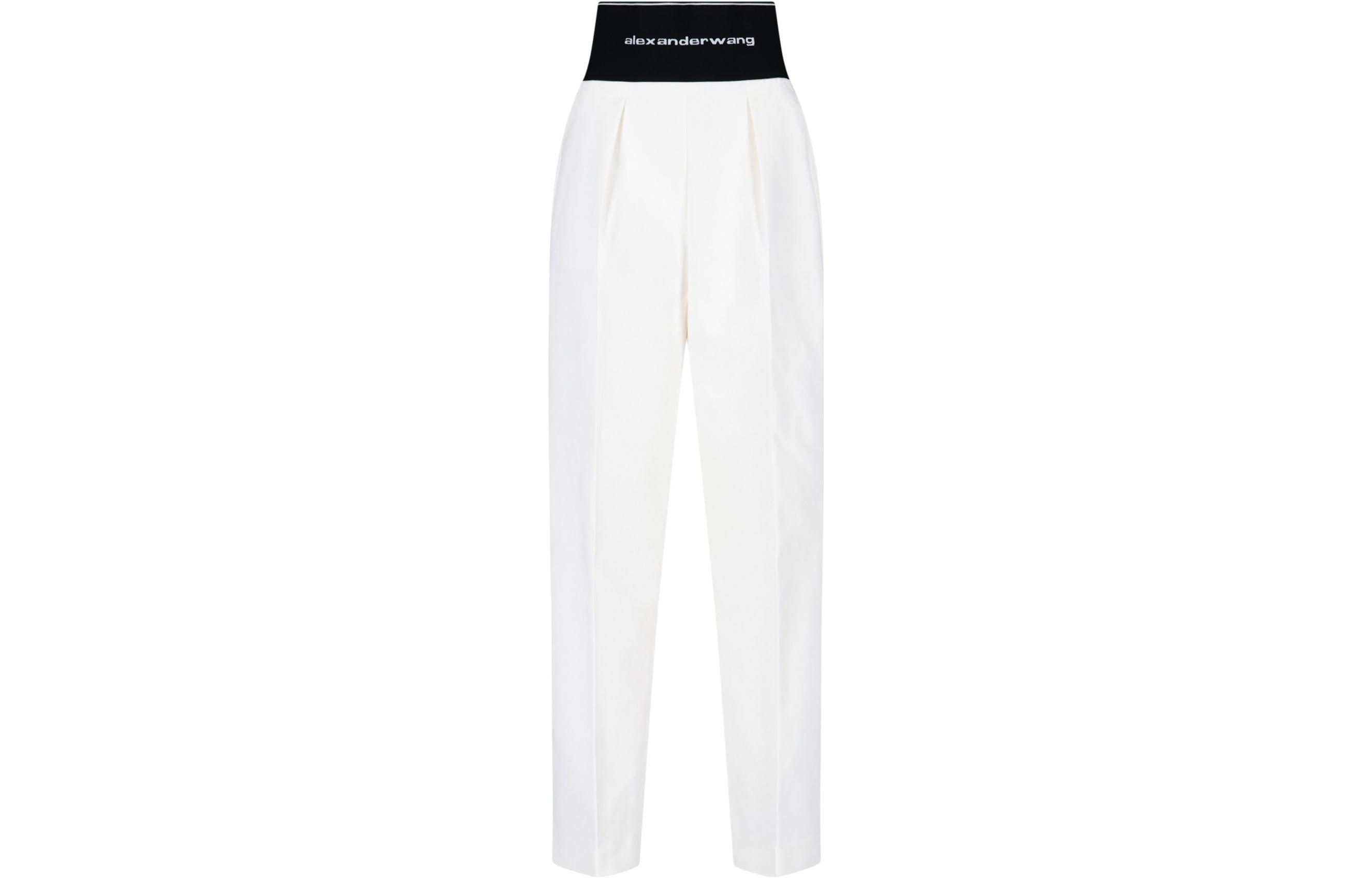 (Women) Alexander Wang SS22 Color-Block Embroidered Loose Straight Pants Women 1WC1224449-110