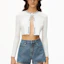 Purchase (Women) Alexander Wang SS22 Crystal Striped Denim Shorts Women Deep Blue 4DC2224127-401