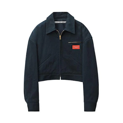 (Women) Alexander Wang SS22 Denim Bomber Jacket Blue 1WC1222345-407