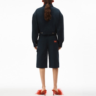 (W) Alexander Wang SS22 藍色丹寧飛行夾克 1WC1222345-407 Shop (W) Alexander Wang SS22 藍色丹寧飛行夾克 1WC1222345-407