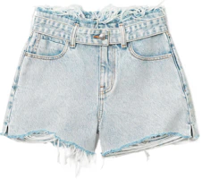 (Women) Alexander Wang SS22 Distressed Bleached Denim Shorts Women. 4DC2224081-270 (Women) Alexander Wang SS22 Distressed Bleached Denim Shorts Women. 4DC2224081-270