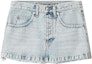 Buy (Women) Alexander Wang SS22 Distressed Hem Denim Skirt Shorts Women Blue 4DC3225216-270