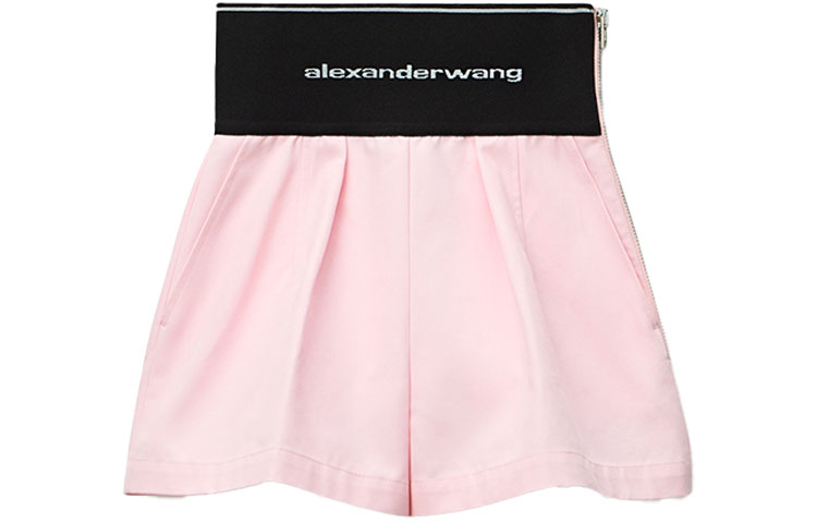 (Women) Alexander Wang SS22 High-Waisted Logo Shorts Light Pink. 1WC122445-0680 圖 2