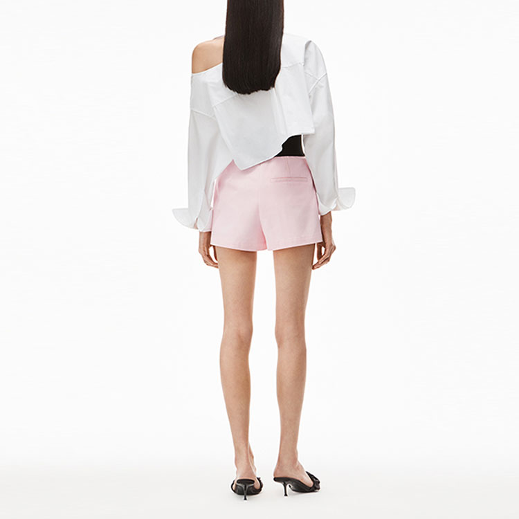 (Women) Alexander Wang SS22 High-Waisted Logo Shorts Light Pink. 1WC122445-0680 圖 4