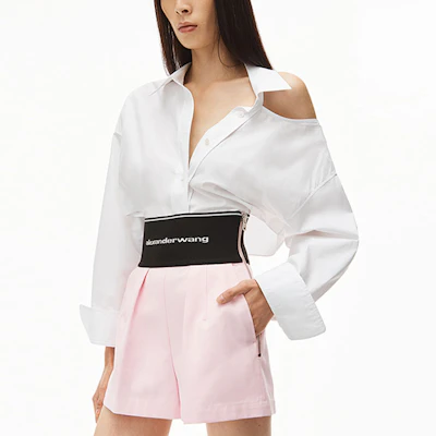 (W) Alexander Wang SS22 高腰標誌短褲 淺粉色 1WC122445-0680 Details for (W) Alexander Wang SS22 高腰標誌短褲 淺粉色 1WC122445-0680