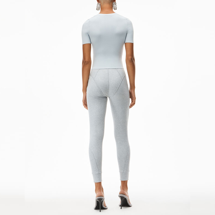 (Women) Alexander Wang SS22 Logo Jacquard Knit T-Shirt Soft Blue 4KC4211057-467 圖 6