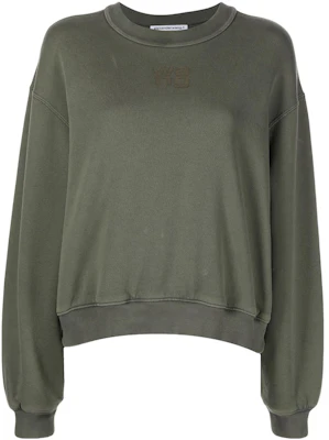 (W) 亚历山大王 SS22 绿标志印花圆领卫衣 4CC3211258-305 Order (W) 亚历山大王 SS22 绿标志印花圆领卫衣 4CC3211258-305