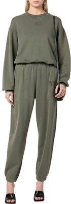 (W) 亚历山大王 SS22 绿标志印花圆领卫衣 4CC3211258-305 Lookbook (W) 亚历山大王 SS22 绿标志印花圆领卫衣 4CC3211258-305