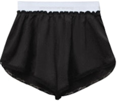 (Women) Alexander Wang SS22 Logo Printed Mid-Rise Casual Shorts. 4WC1224133-001 (Women) Alexander Wang SS22 Logo Printed Mid-Rise Casual Shorts. 4WC1224133-001