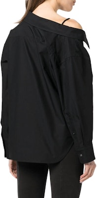 (W) 알렉산더 왕 SS22 여성용 오프숄더 블랙 긴팔 셔츠 4WC3221361-001 Purchase (W) 알렉산더 왕 SS22 여성용 오프숄더 블랙 긴팔 셔츠 4WC3221361-001