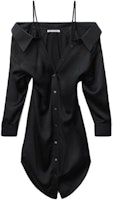 (Women) Alexander Wang SS22 Off-Shoulder Long Sleeve Stretch Dress Black 4WC1226155-001 (Women) Alexander Wang SS22 Off-Shoulder Long Sleeve Stretch Dress Black 4WC1226155-001
