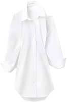 (Women) Alexander Wang SS22 Off-Shoulder Long Sleeve Shirt Dress Women White 4WC1226442-111 (Women) Alexander Wang SS22 Off-Shoulder Long Sleeve Shirt Dress Women White 4WC1226442-111
