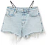 Lookbook (Women) Alexander Wang SS22 Rhinestone Logo Denim Shorts Bleach White 4DC1224068-270