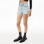 Details for (Women) Alexander Wang SS22 Rhinestone Logo Denim Shorts Bleach White 4DC1224068-270