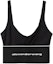 Order (W) 알렉산더왕 SS22 로고 니트 스포츠 브라 여성 블랙 1CC4218077