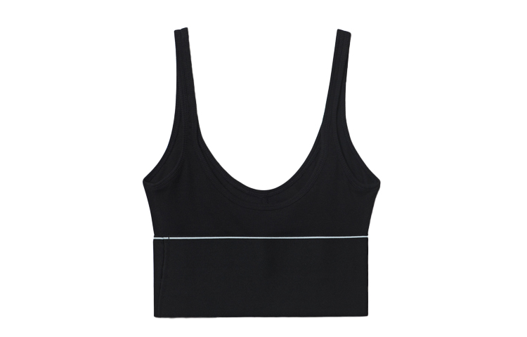 Lookbook (W) 알렉산더왕 SS22 로고 니트 스포츠 브라 여성 블랙 1CC4218077