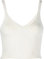 (Women) Alexander Wang SS22 Ribbed Knit Slim Fit Tank Top Women’s Off White. 4KC2221022-104 (Women) Alexander Wang SS22 Ribbed Knit Slim Fit Tank Top Women’s Off White. 4KC2221022-104