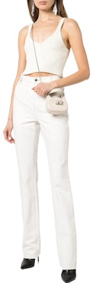 (W) Alexander Wang SS22 Top de Punto Ajustado Mujer Blanco Crudo. 4KC2221022-104 Lookbook (W) Alexander Wang SS22 Top de Punto Ajustado Mujer Blanco Crudo. 4KC2221022-104