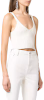 Purchase (W) Alexander Wang 女款 SS22 緊身羅紋針織背心 白色 4KC2221022-104