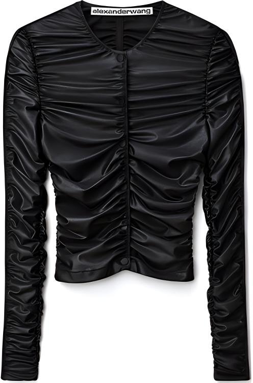 women-alexander-wang-ss-22-ruched-knit-cardigan-jacket-black-1-cc-1222348-001