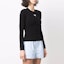 Purchase (W) Alexander Wang SS22 Camiseta Manga Larga Negra con Parche de Logo 4KC1221011-001