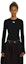 Cheap (W) Alexander Wang SS22 Camiseta Manga Larga Negra con Parche de Logo 4KC1221011-001
