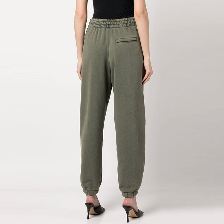 Purchase (Women) Alexander Wang SS22 Terry Logo Straight Fit Sweatpants Women’s Deep Green 4CC321-4104-305