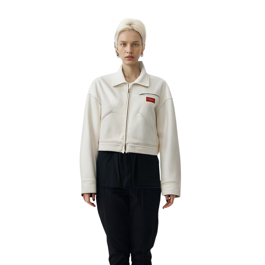 (Women) Alexander Wang SS22 Vintage White Denim Bomber Jacket. 1WC1222345-120 圖 3
