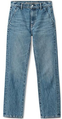 (W) アレキサンダー ワン SS22 ウォッシュ ハイウエスト ストレートジーンズ レディース ブルー 4DC3224138-473 Order (W) アレキサンダー ワン SS22 ウォッシュ ハイウエスト ストレートジーンズ レディース ブルー 4DC3224138-473