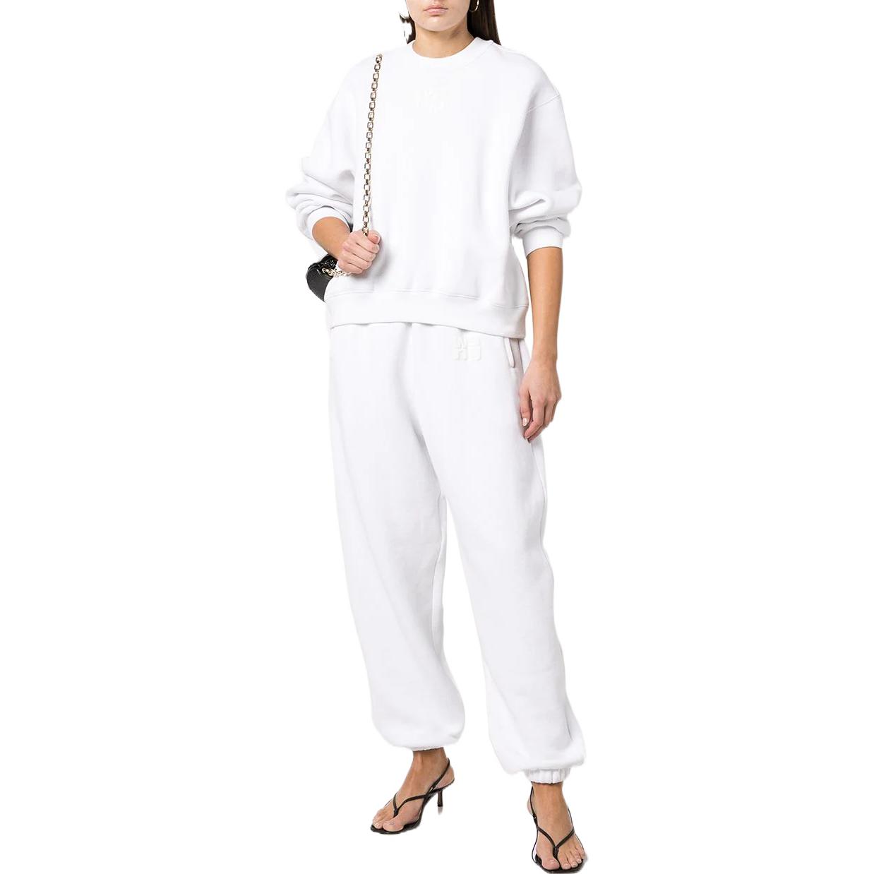 Lookbook (W) 알렉산더 왕 SS22 화이트 로고 프린트 크루넥 롱슬리브 스웻셔츠 여성용 4CC32-2136-0100