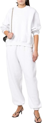 (W) 알렉산더 왕 SS22 화이트 로고 프린트 크루넥 롱슬리브 스웻셔츠 여성용 4CC32-2136-0100 Lookbook (W) 알렉산더 왕 SS22 화이트 로고 프린트 크루넥 롱슬리브 스웻셔츠 여성용 4CC32-2136-0100