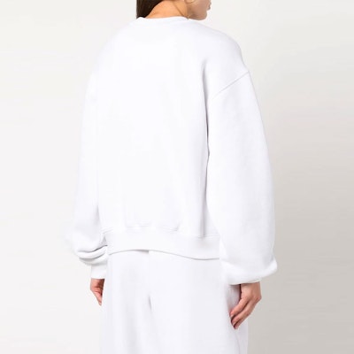 (W) 알렉산더 왕 SS22 화이트 로고 프린트 크루넥 롱슬리브 스웻셔츠 여성용 4CC32-2136-0100 Shop (W) 알렉산더 왕 SS22 화이트 로고 프린트 크루넥 롱슬리브 스웻셔츠 여성용 4CC32-2136-0100