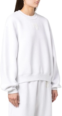 (W) 알렉산더 왕 SS22 화이트 로고 프린트 크루넥 롱슬리브 스웻셔츠 여성용 4CC32-2136-0100 Purchase (W) 알렉산더 왕 SS22 화이트 로고 프린트 크루넥 롱슬리브 스웻셔츠 여성용 4CC32-2136-0100
