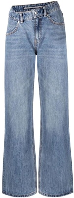 (W) 亚历山大王 SS23 不对称喇叭牛仔裤 浅蓝色 4DC2234548-486 Buy (W) 亚历山大王 SS23 不对称喇叭牛仔裤 浅蓝色 4DC2234548-486