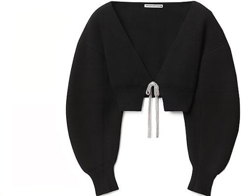 (Women) Alexander Wang SS23 Black Cropped Knit Top Pullover Sweater. 1KC1233062001 Buy (Women) Alexander Wang SS23 Black Cropped Knit Top Pullover Sweater. 1KC1233062001