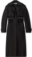 (Women) Alexander Wang SS23 Black Mid-Length Trench Coat with Patchwork Belt 1WC1233221-001 (Women) Alexander Wang SS23 Black Mid-Length Trench Coat with Patchwork Belt 1WC1233221-001